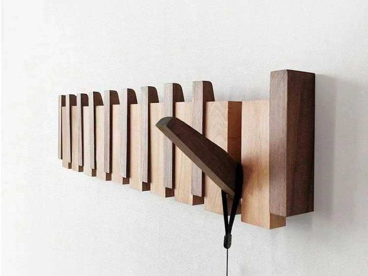 Handmade Wooden Coat Rack - Image 6
