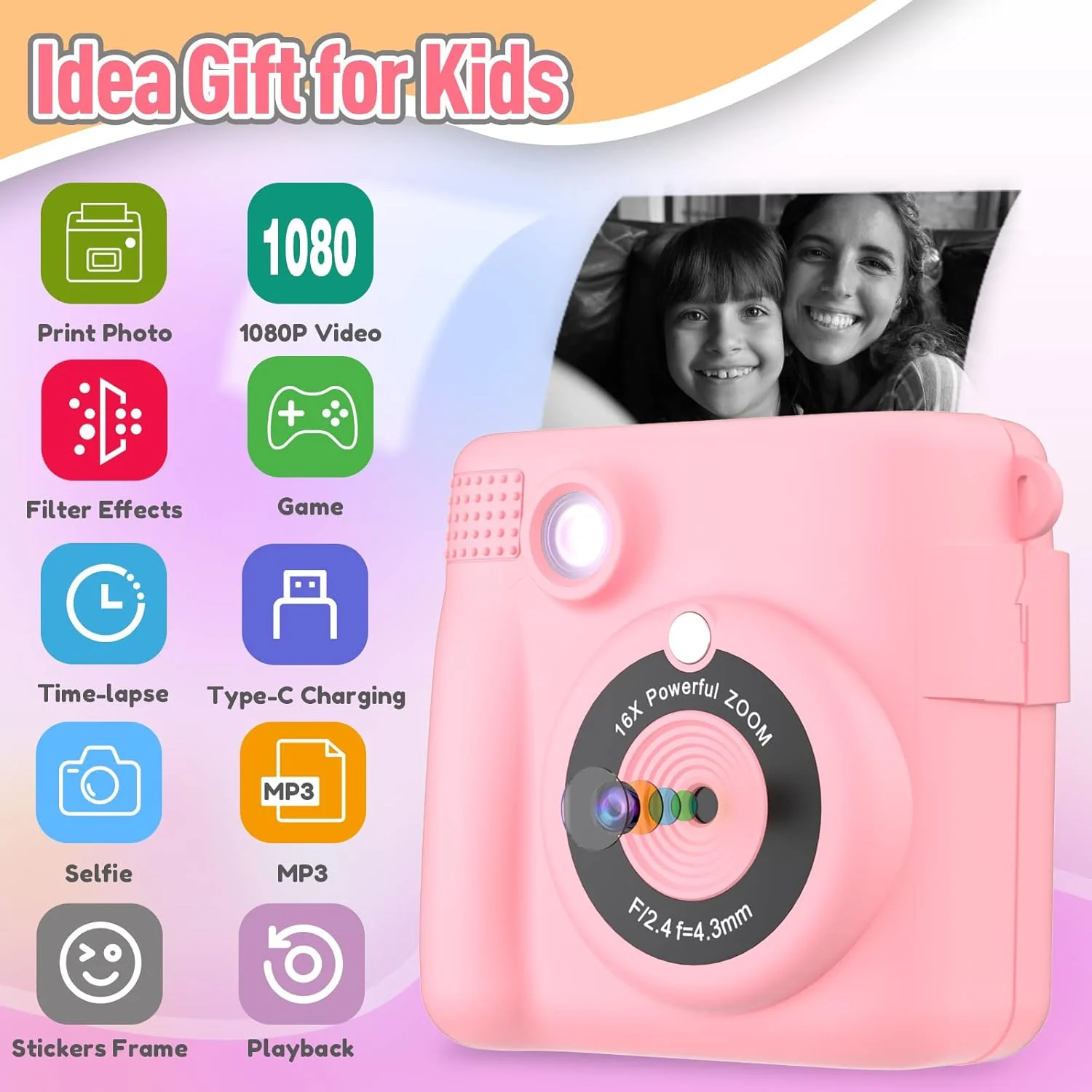Digital Instant Print Portable Camera For Kids - Image 5