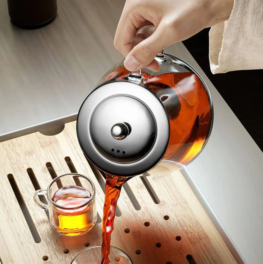 Heat Resistant Glass Teapot - Image 3