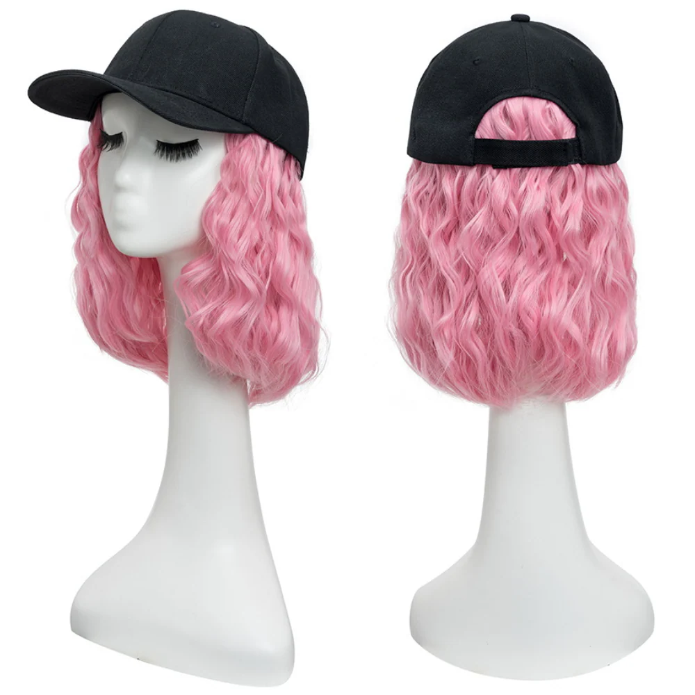 Heat Resistant Synthetic Wavy Wig Extension Baseball Cap - Image 10