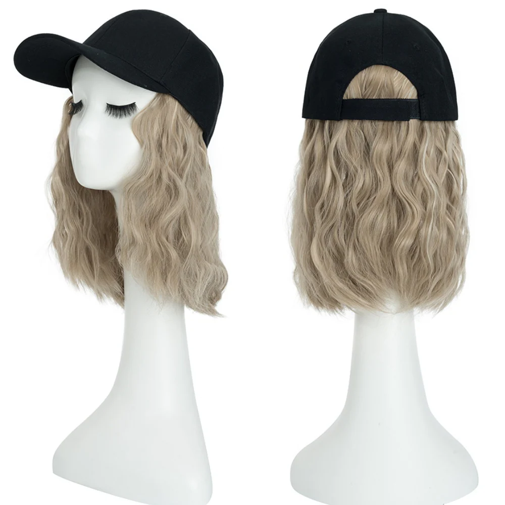 Heat Resistant Synthetic Wavy Wig Extension Baseball Cap - Image 4