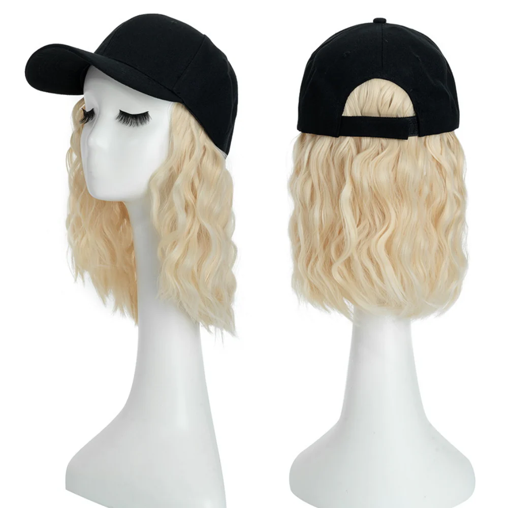 Heat Resistant Synthetic Wavy Wig Extension Baseball Cap - Image 5