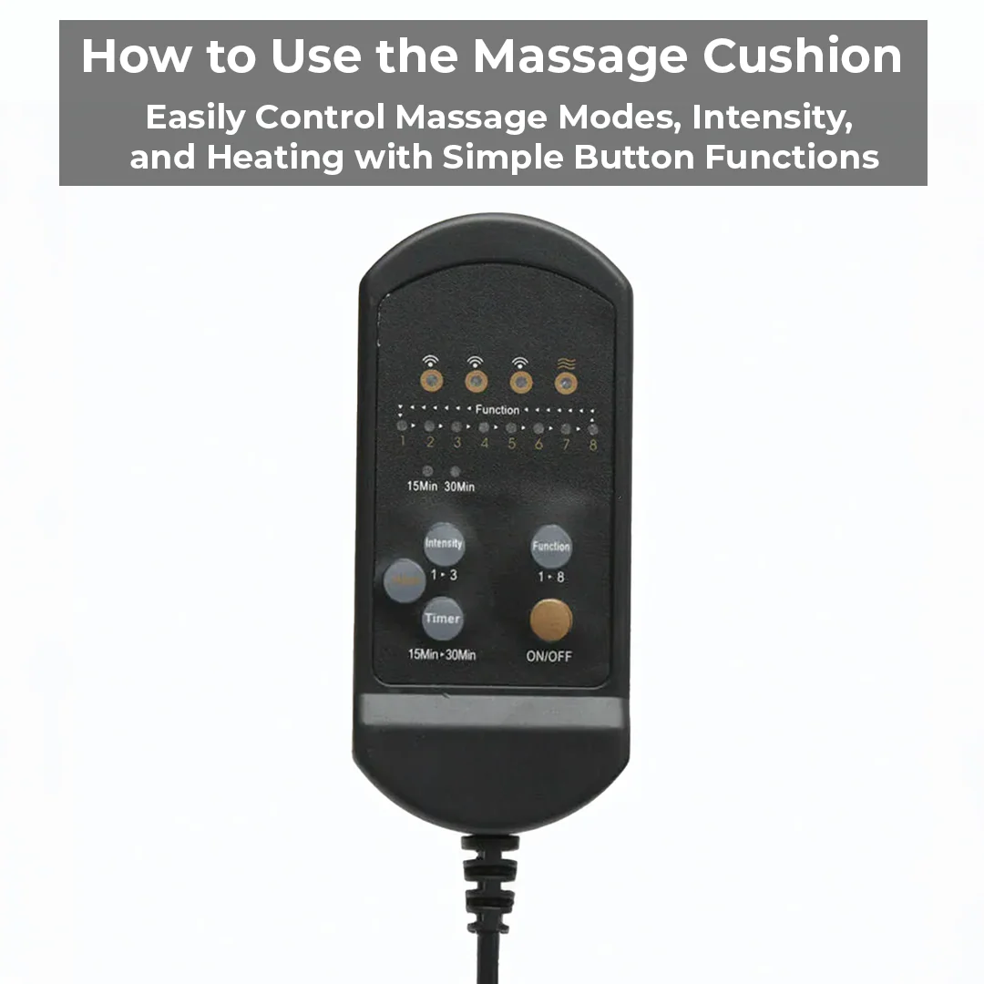 Heated Massage Cushion Pad for Chair & Car - Image 3