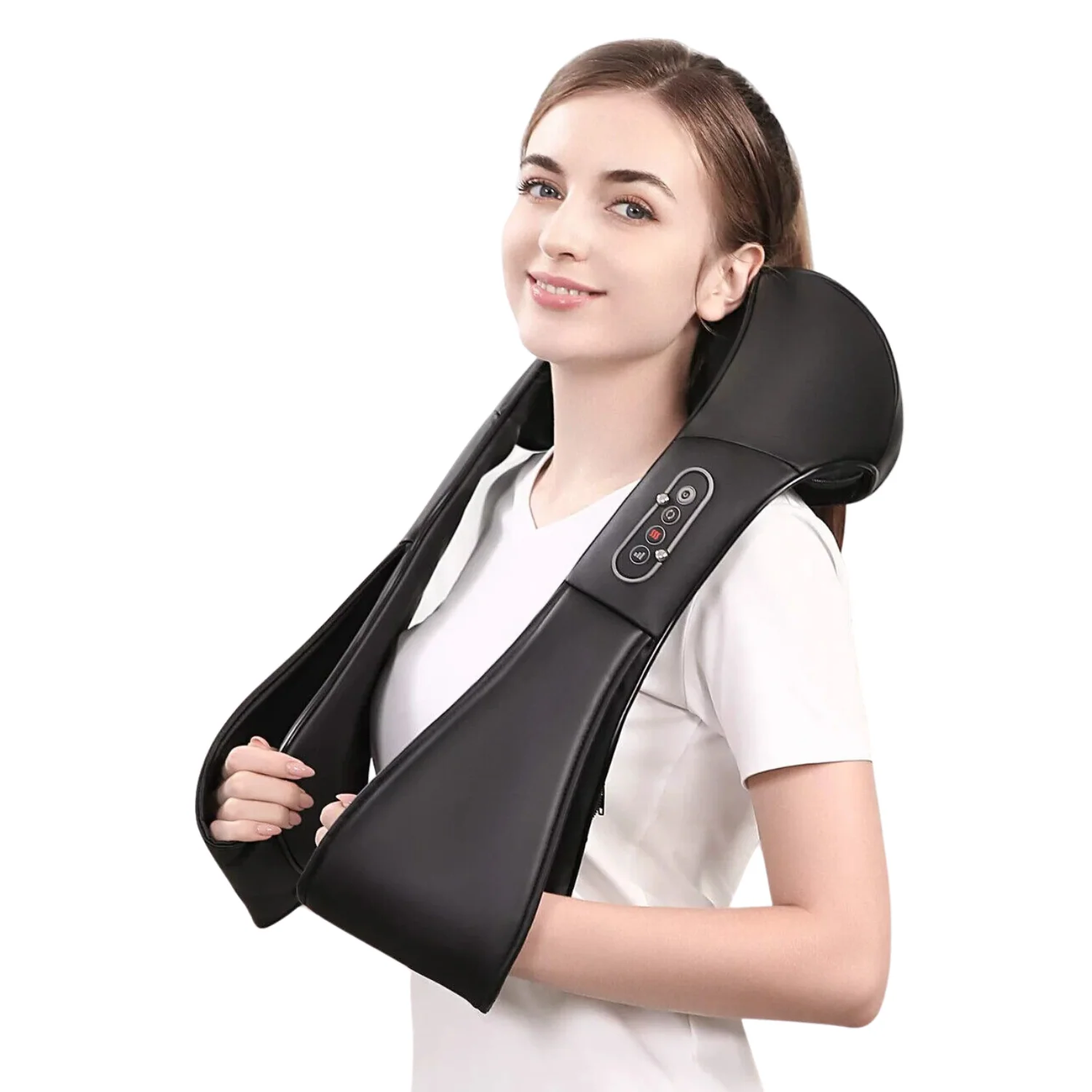 Heated Shiatsu Neck And Shoulder Deep Tissue Pressure Point Massager - Image 2