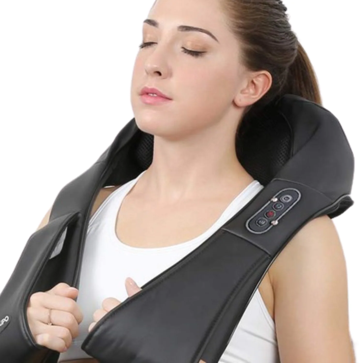 Heated Shiatsu Neck And Shoulder Deep Tissue Pressure Point Massager - Image 4