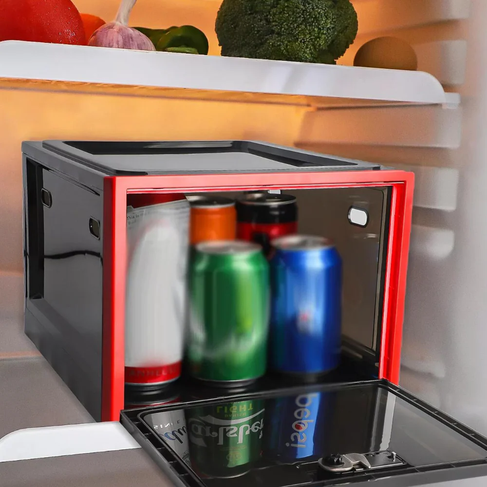 Heavy Duty Lockable Refrigerator Food Organizer Storage Bin - Image 11