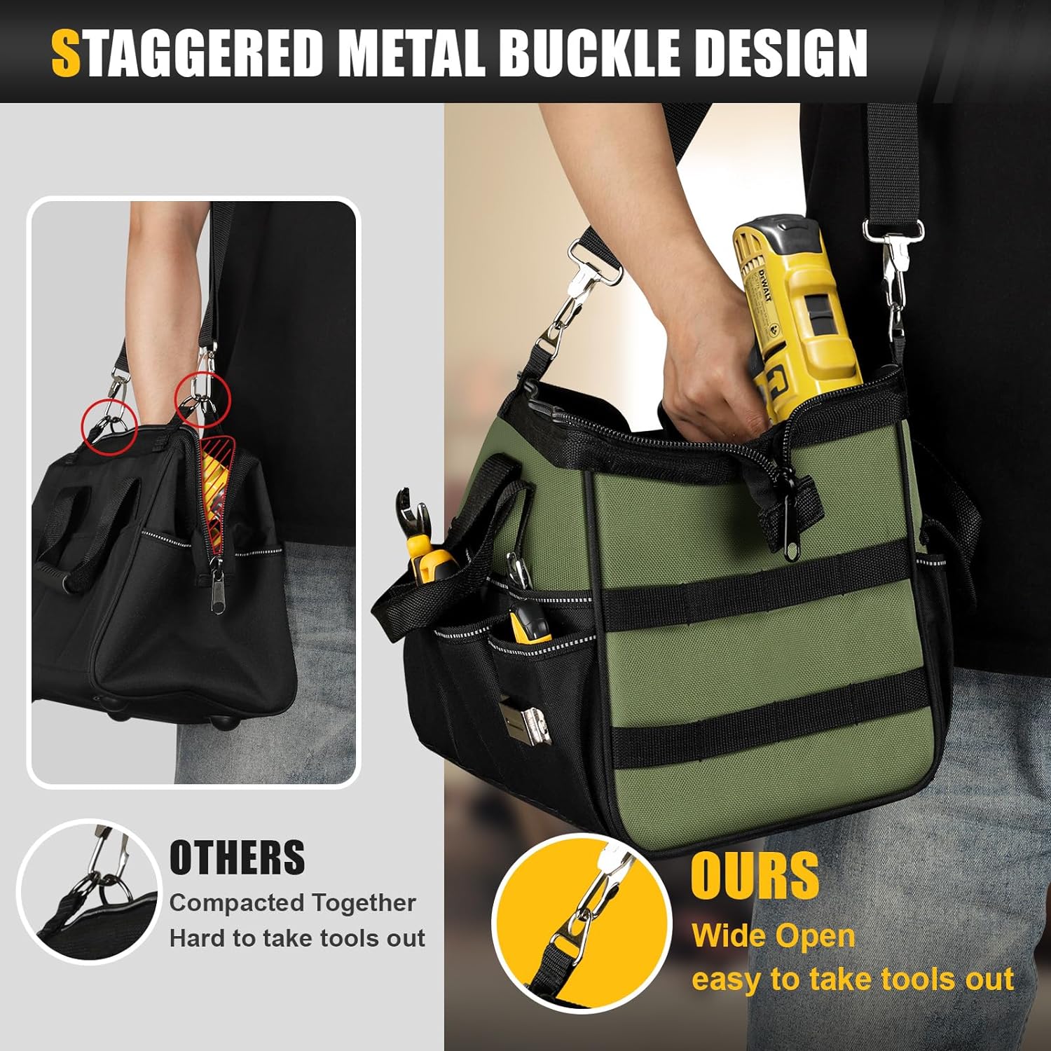 Heavy Duty Open Tools Tote Bag - Image 3