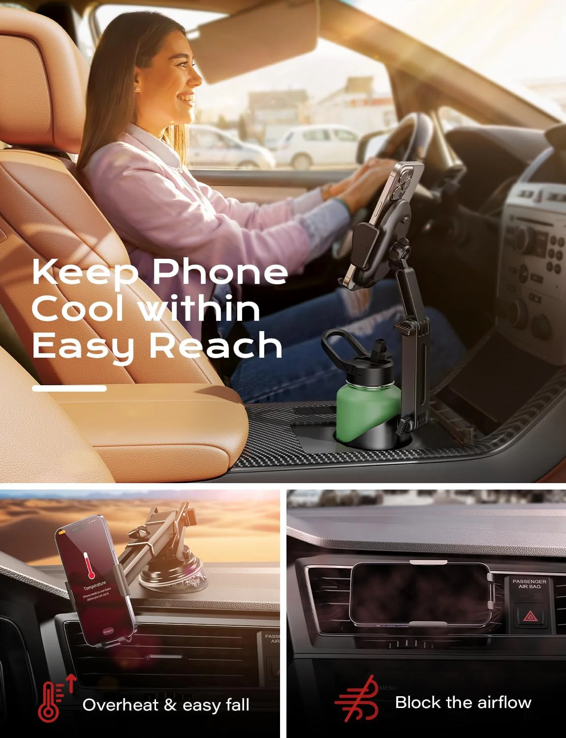 Phone Cup Holder Mount For Car - Image 8