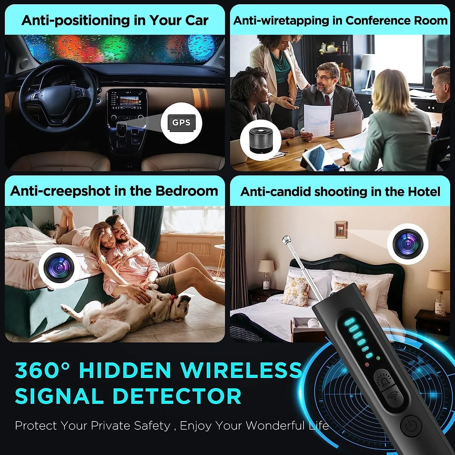 Hidden Camera Detector (Military Grade, with built-in RF and GPS Tracking Detection) - Image 4