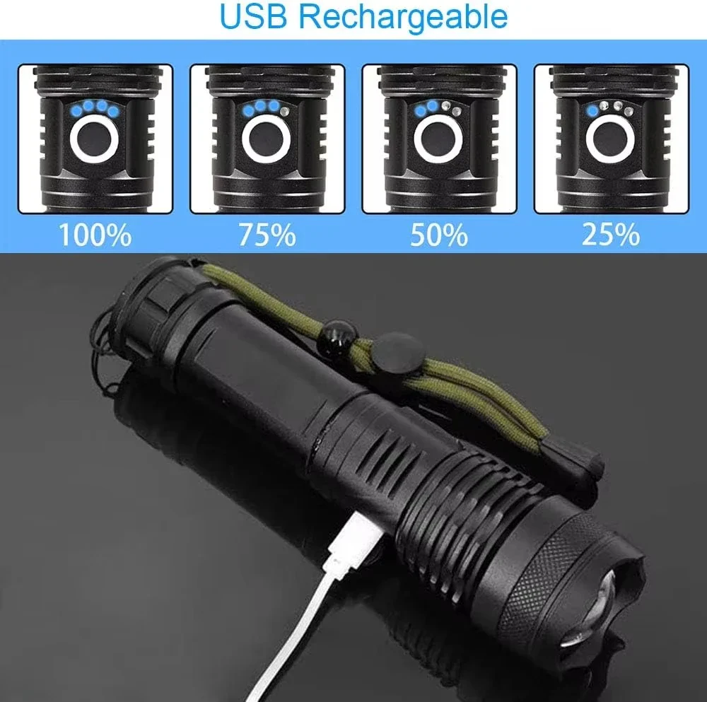 High Lumen Rechargeable Flashlight - Image 2