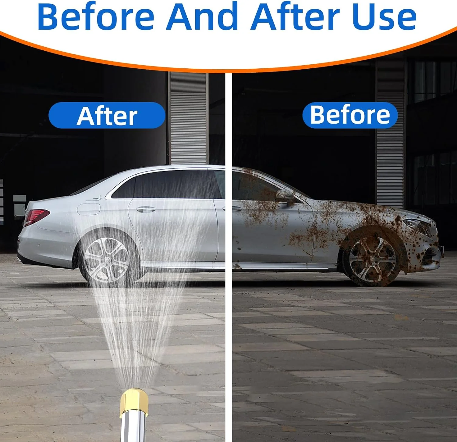 High-Pressure Washer Spray Nozzle Car Wash Water Hose - Image 5