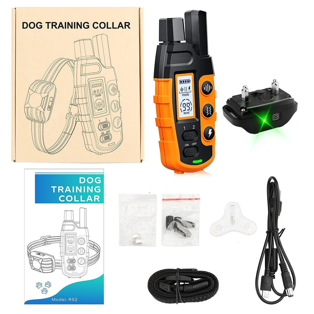 High-quality 1000 m remote training collar for dogs – waterproof, rechargeable e-collar - Image 4