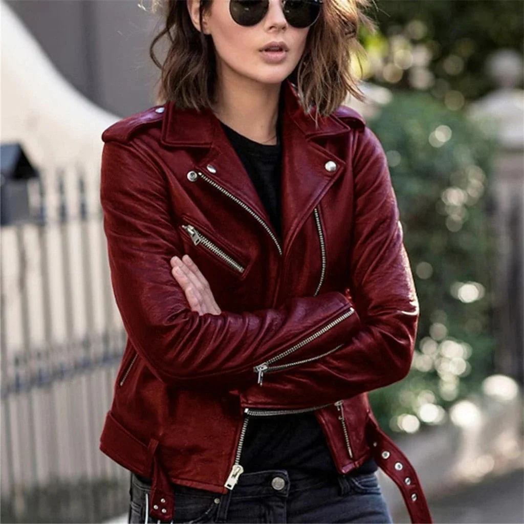 High-quality leather jacket in great colors - Image 2