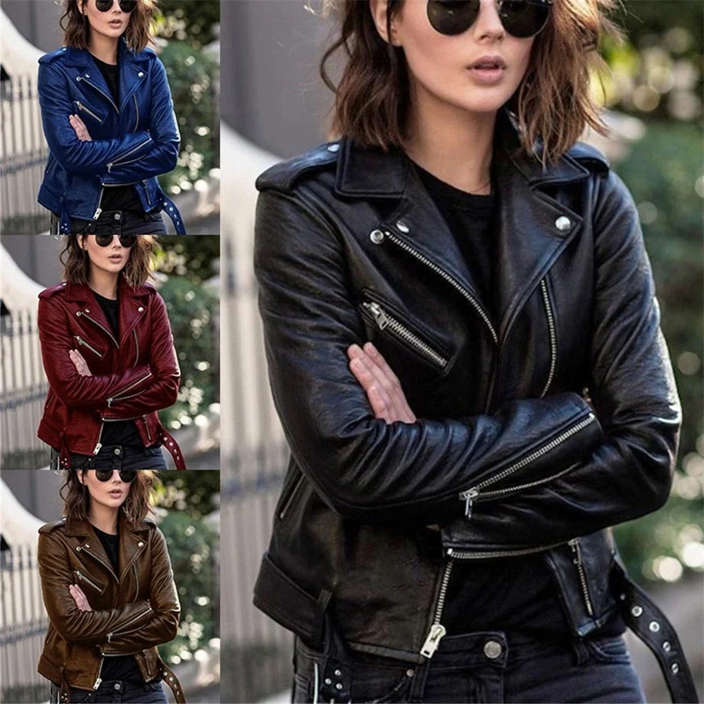 High-quality leather jacket in great colors - Image 3