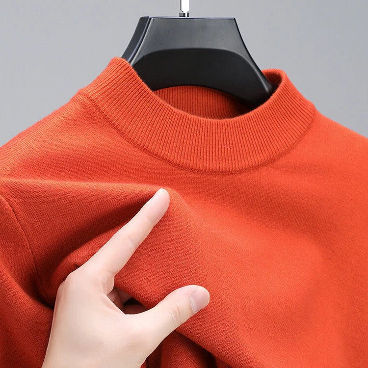 High-Quality Men's Cashmere Sweater With Elegant Hem - Image 2