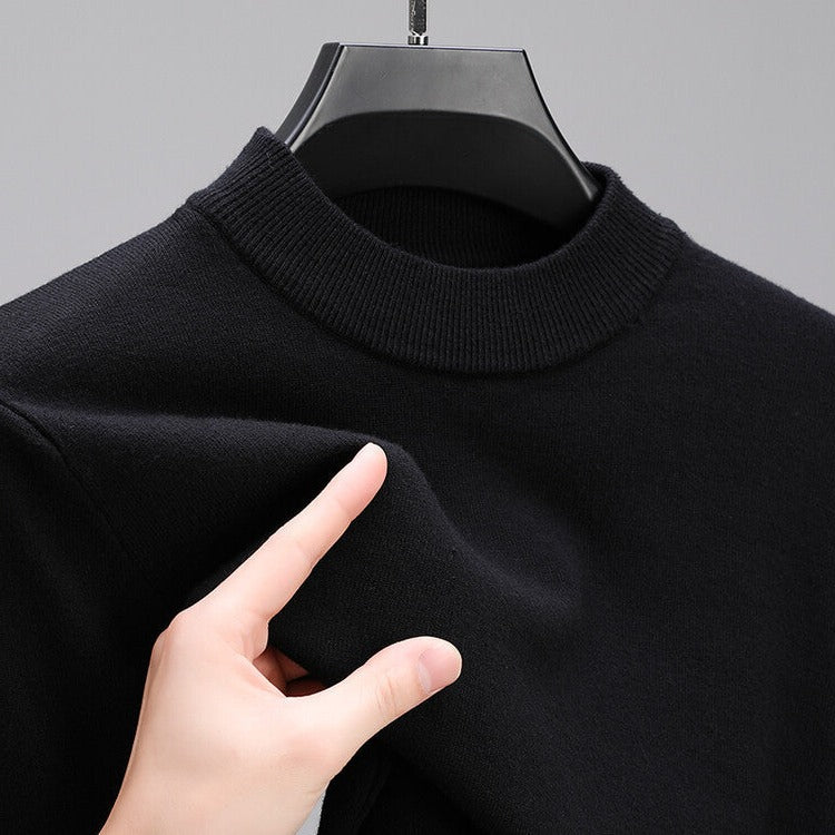 High-Quality Men's Cashmere Sweater With Elegant Hem - Image 7