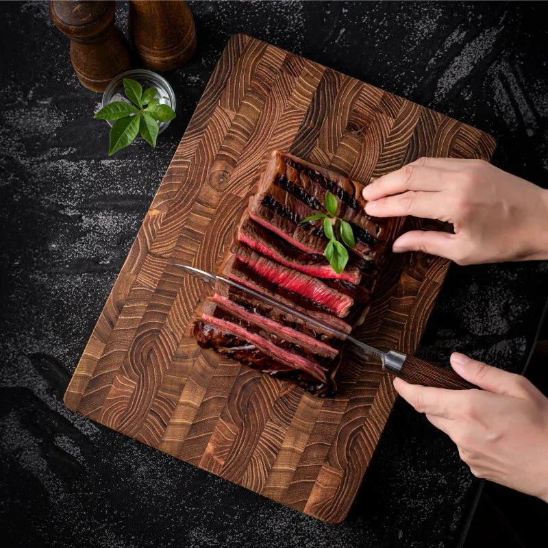 High-quality Wooden Chopping Block End Grain Cutting Board For Kitchens And Professional Chefs - Image 3