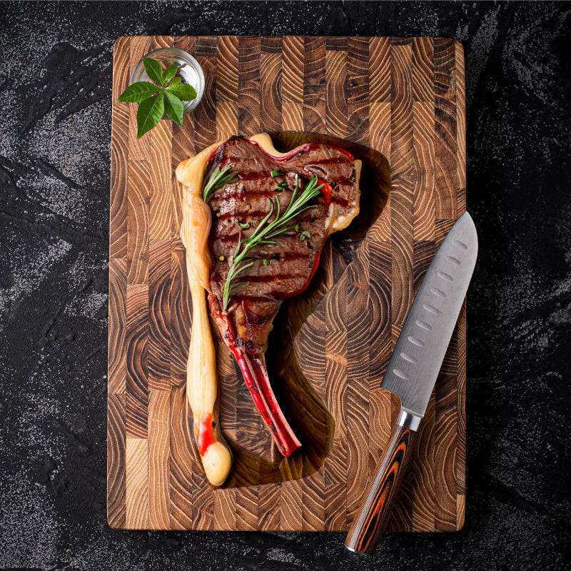 High-quality Wooden Chopping Block End Grain Cutting Board For Kitchens And Professional Chefs - Image 5