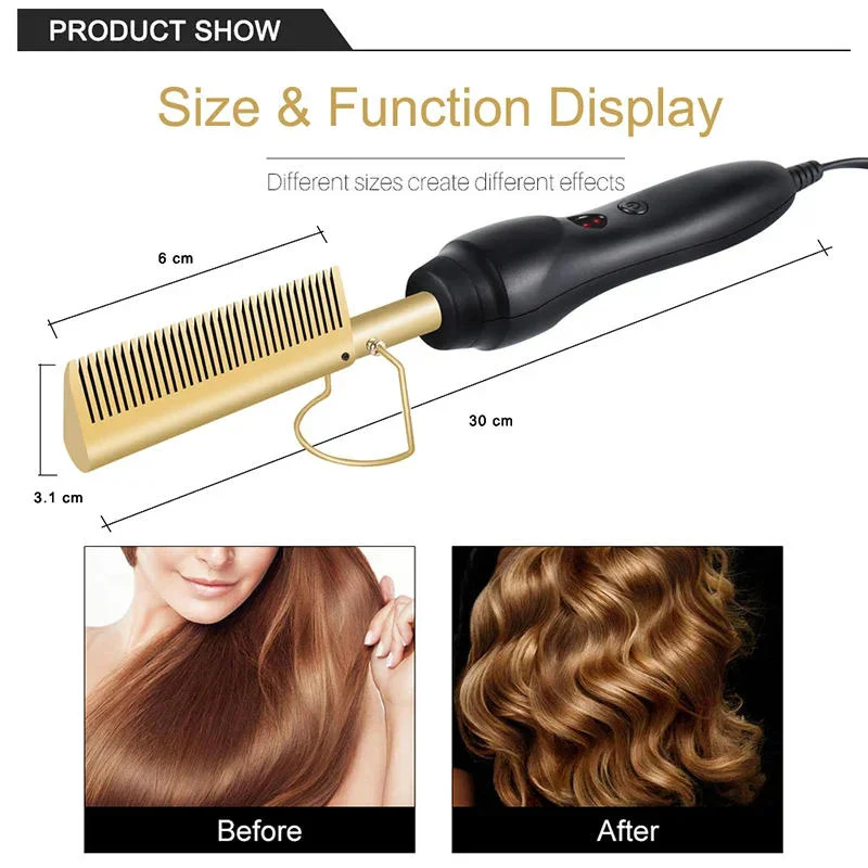 Hot Comb For Black Hair Thick And Coarse Hair - Image 13