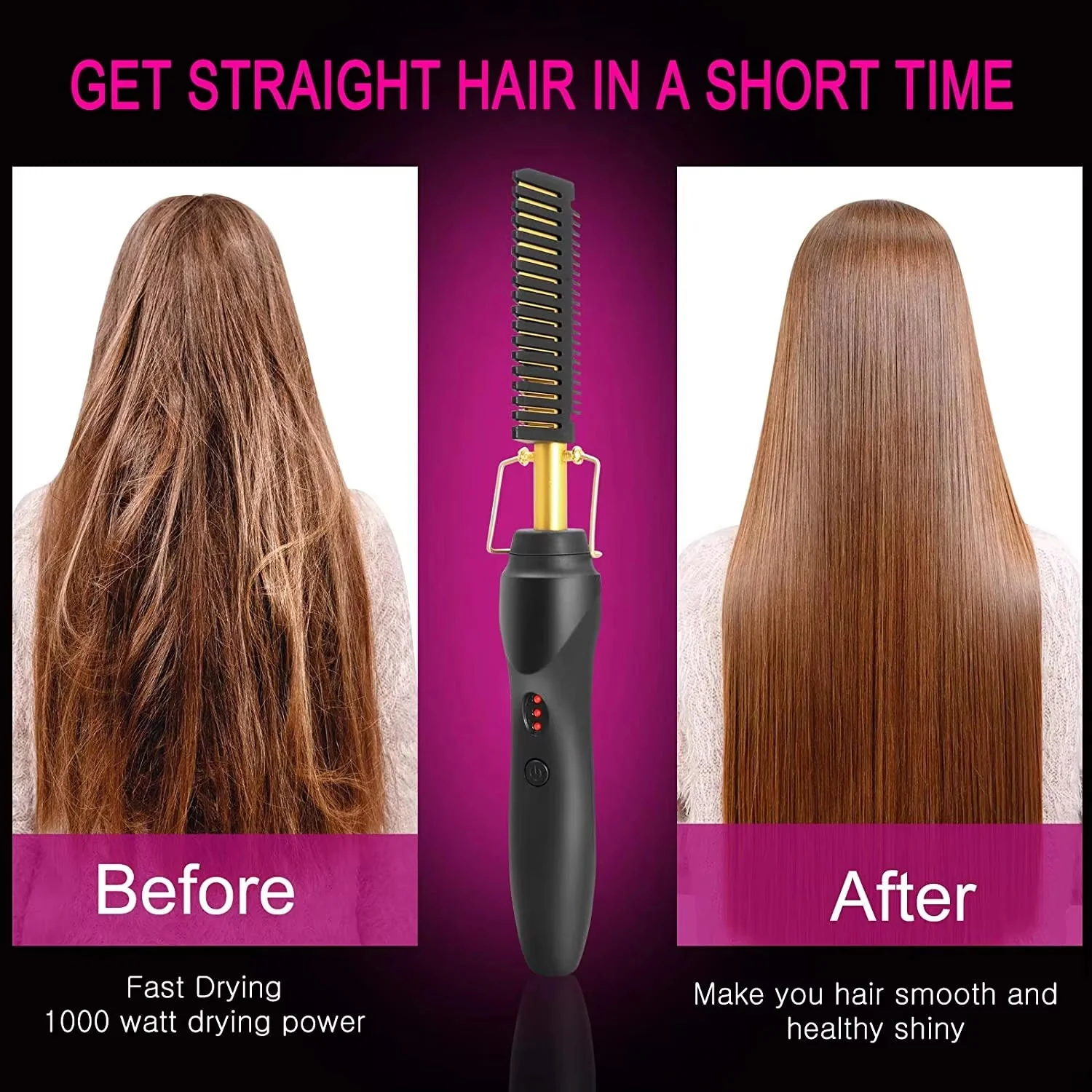 Hot Comb For Black Hair Thick And Coarse Hair - Image 2