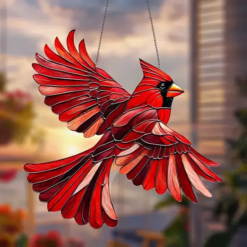 Hummingbird Suncatcher Colorful Window Hanging - Image 2
