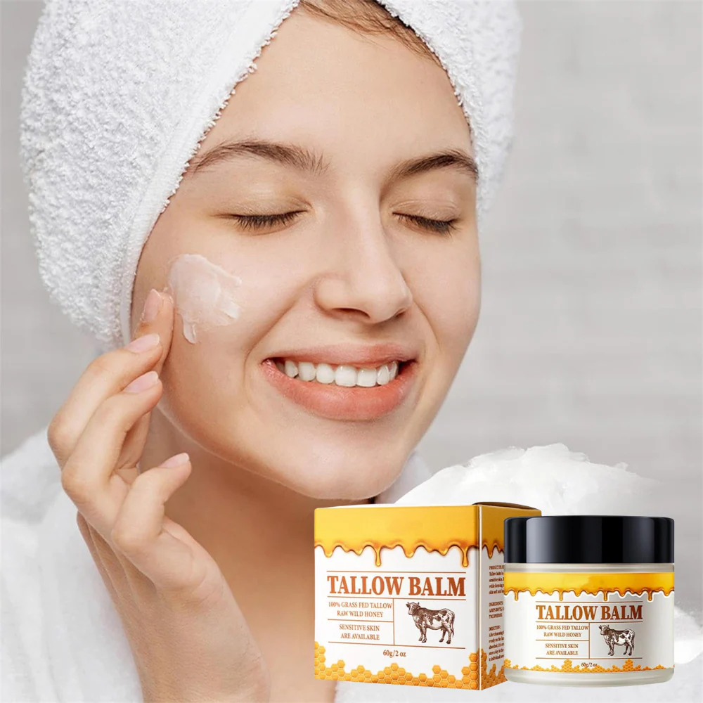 Hydrating Beef Tallow Honey Moisturizer Face & Body Balm - Image 2