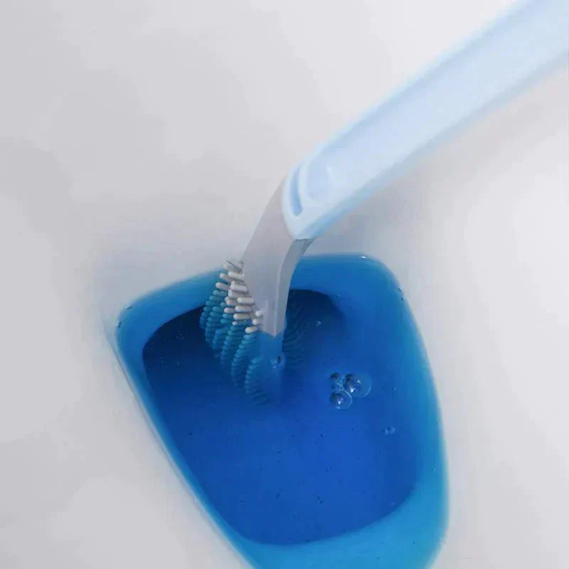 Hygienic Silicone Toilet Brush With Wall Mount - Image 7