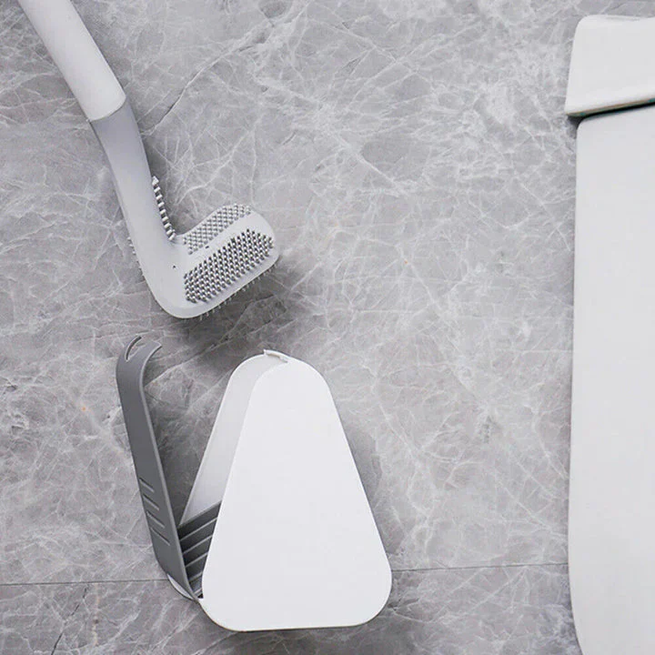 Hygienic Silicone Toilet Brush With Wall Mount - Image 8