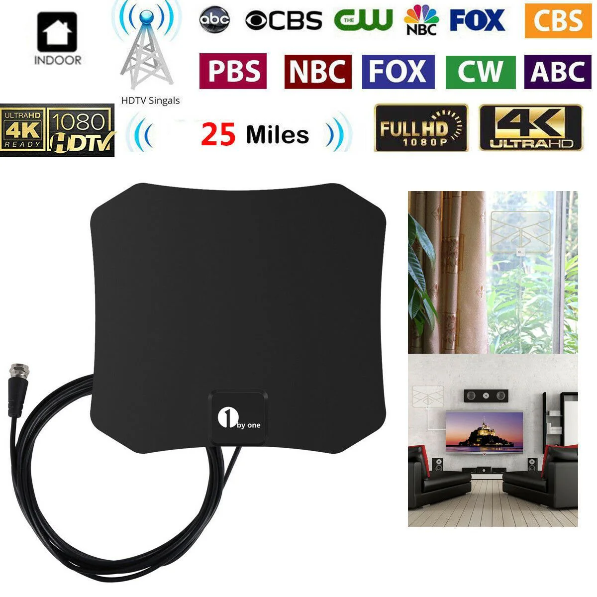 Indoor HDTV Satellite Antenna – Clear and Powerful Reception - Image 2