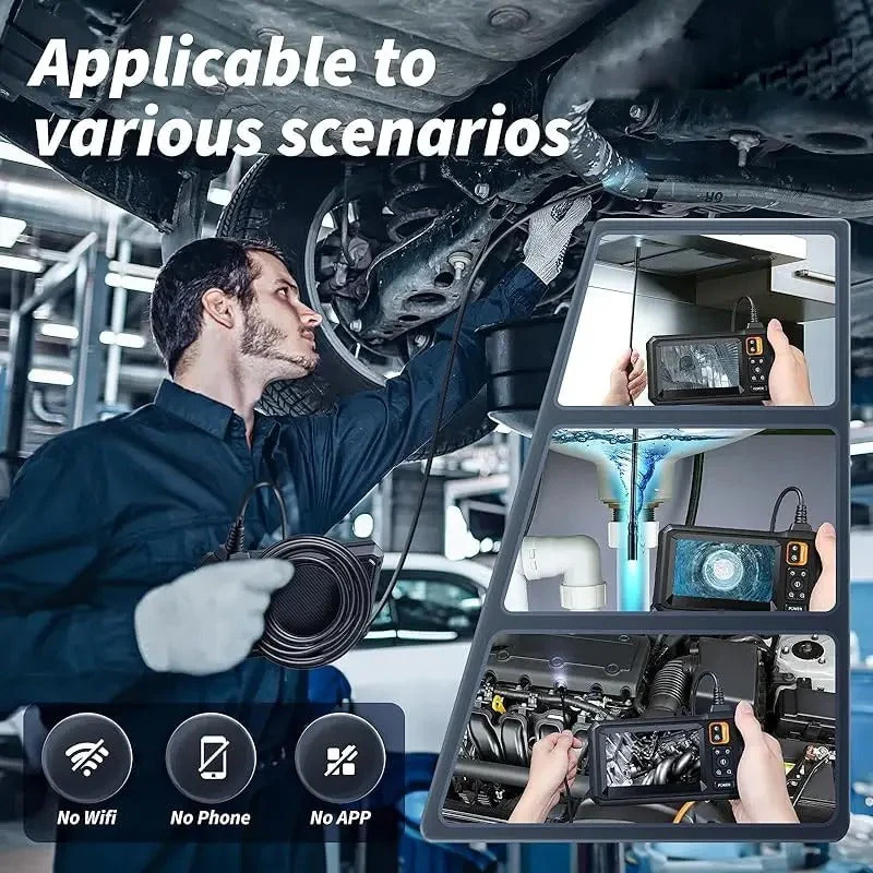 Industrial Endoscope Inspection Camera – 1080p Hd With 4.3-Inch Display Adjustable Lens - Image 5