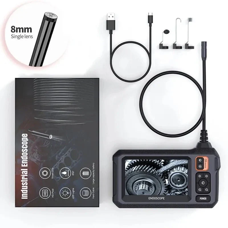 Industrial Endoscope Inspection Camera – 1080p Hd With 4.3-Inch Display Adjustable Lens - Image 7