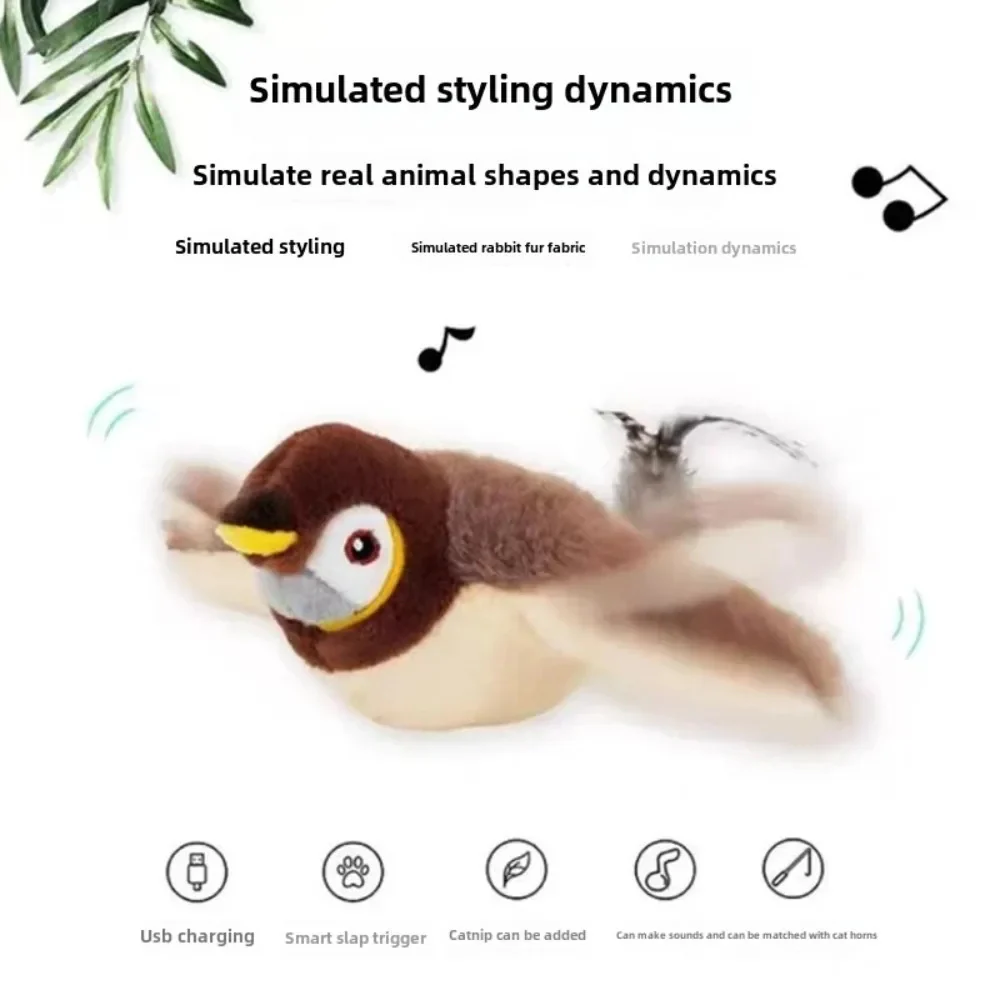 Interactive Flapping Bird Cat Toy - Image 3