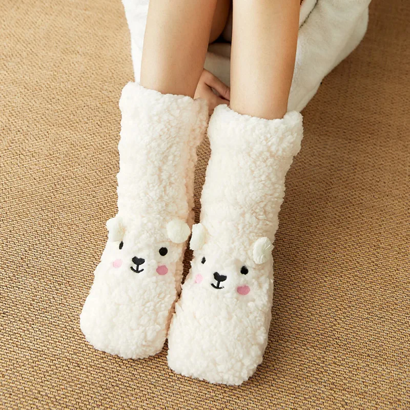 Kawaii Bear Fleece Warm Socks - Image 11
