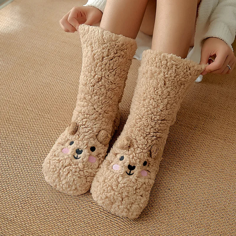 Kawaii Bear Fleece Warm Socks - Image 8
