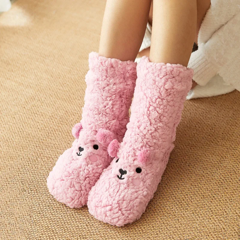 Kawaii Bear Fleece Warm Socks - Image 9