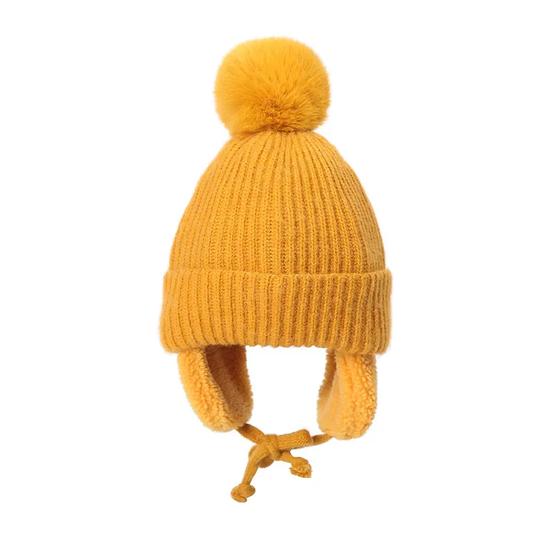 Kids Knit Beanie Winter Hat with Earflaps - Image 13