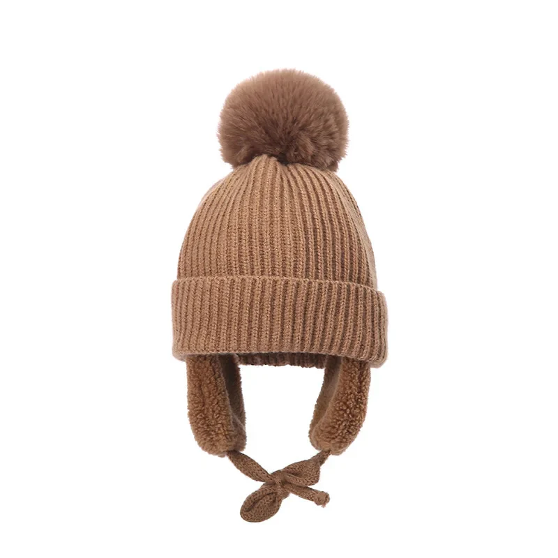 Kids Knit Beanie Winter Hat with Earflaps - Image 9