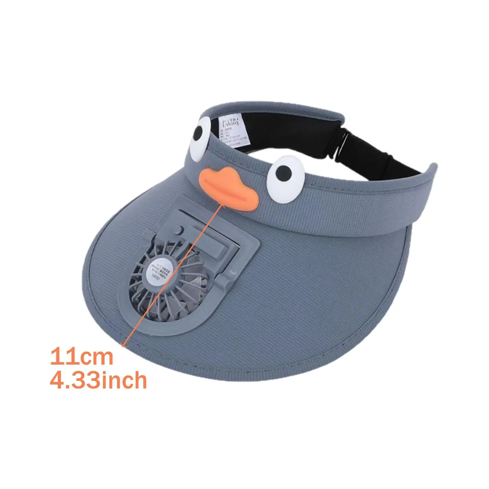 Kids Sun Visor Hat with Cooling Fan Hat - Image 3