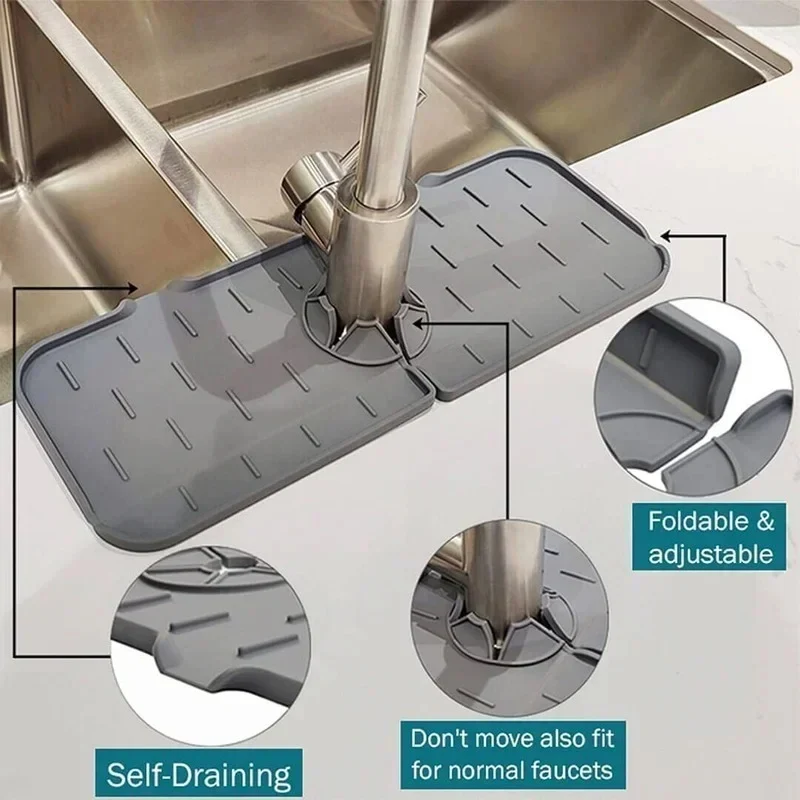 Kitchen Silicone Sink Splash Protector - Image 2
