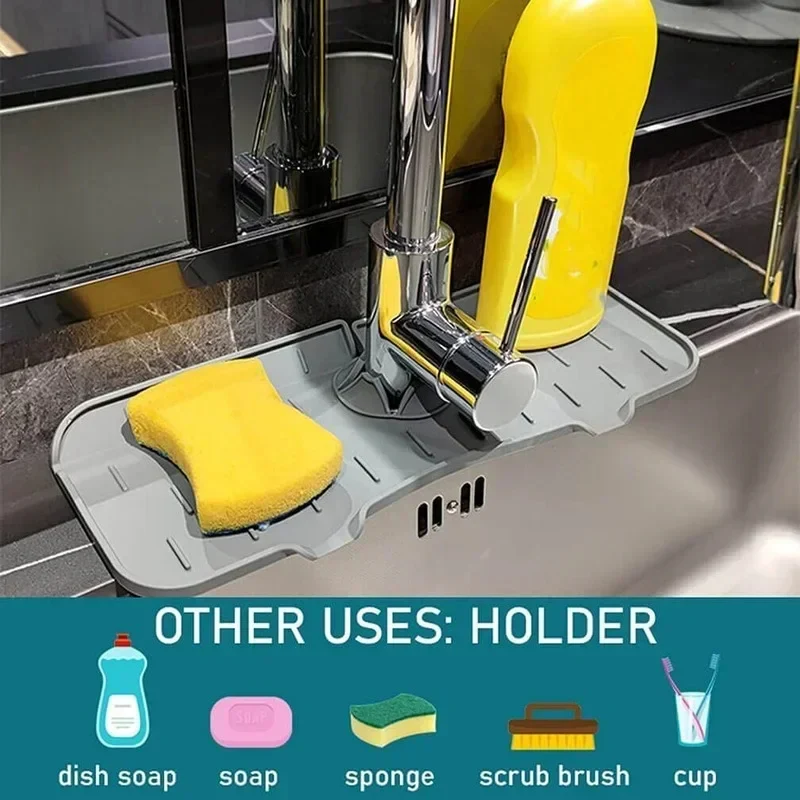 Kitchen Silicone Sink Splash Protector - Image 3