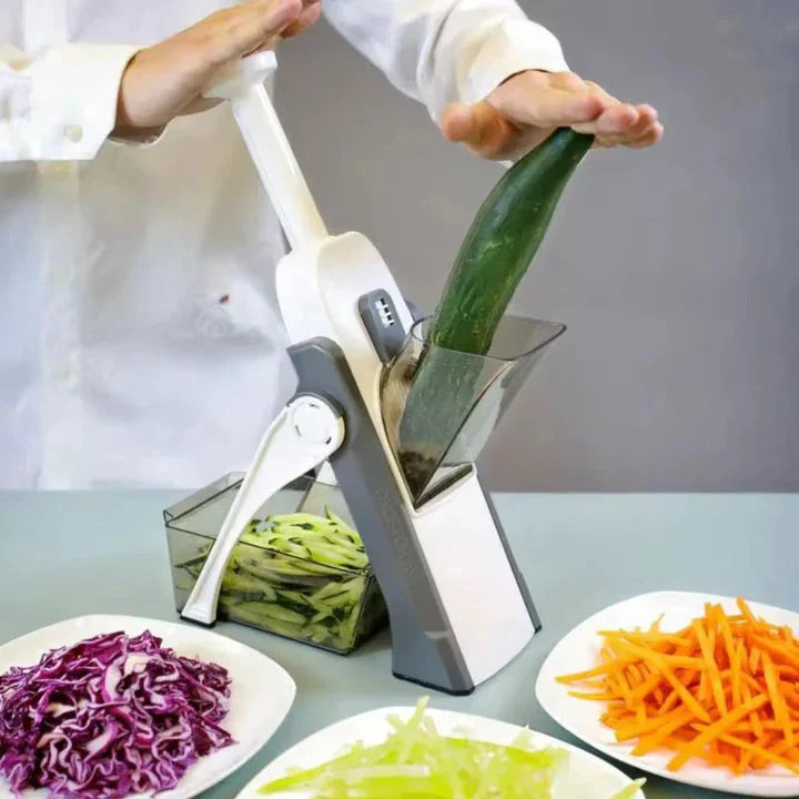Kitchen Slicer With Adjustable Thickness And Collection Container - Image 5
