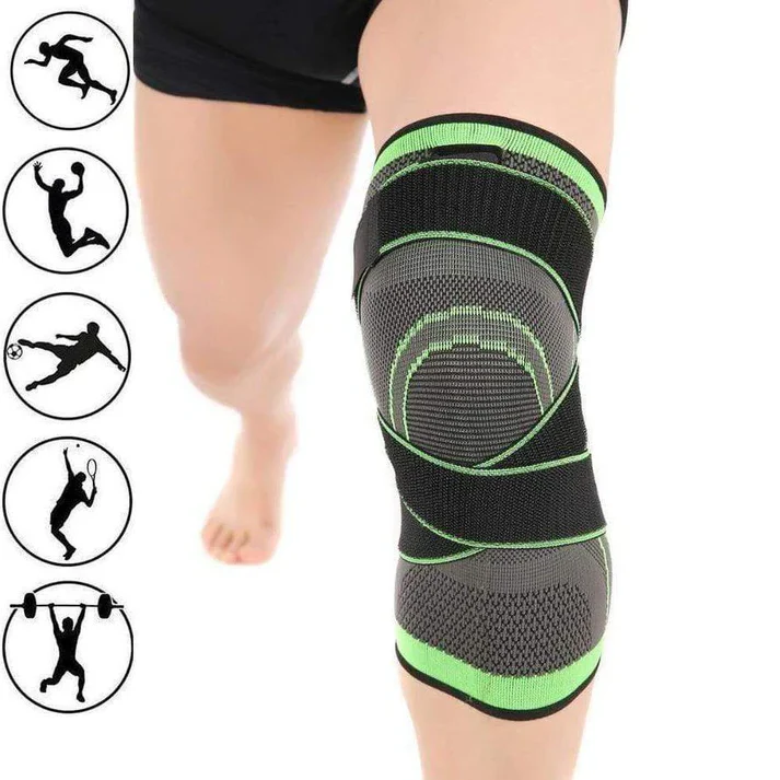 Knee Brace Compression Sleeve with Patella Stability Straps - Image 3