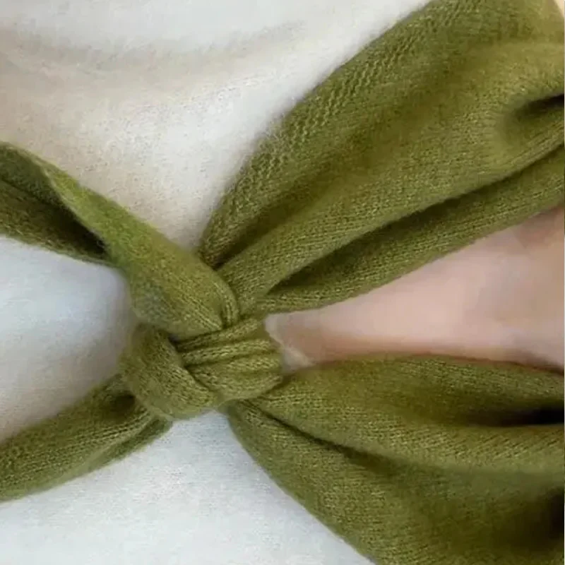 Korean Style Knitted Scarf for Winter Women - Image 2