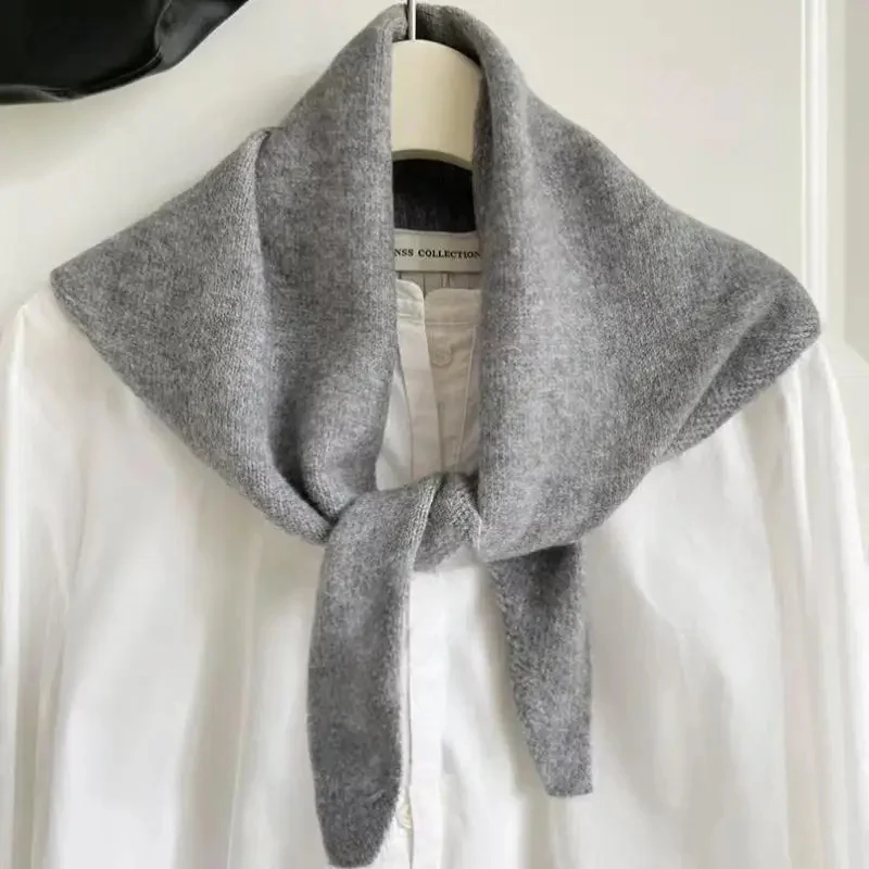 Korean Style Knitted Scarf for Winter Women - Image 5