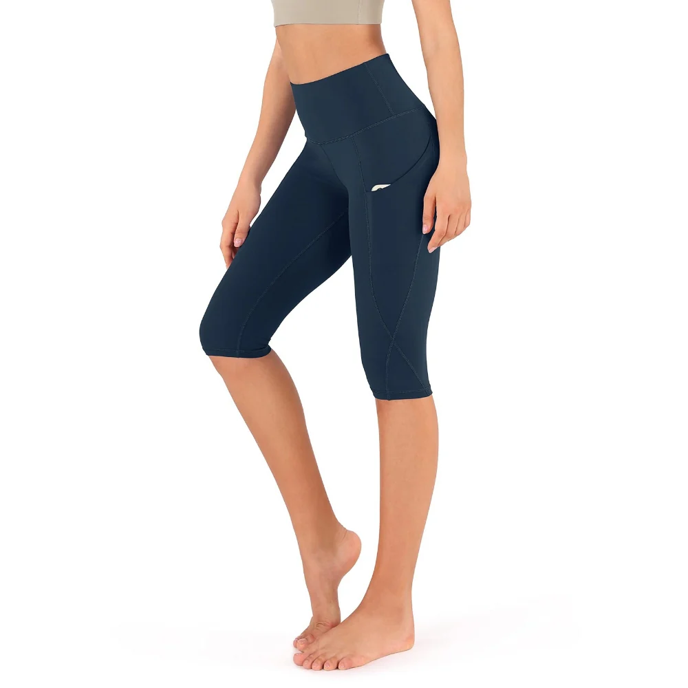 Ladies Capri Cotton Pants Leggings with Pockets - Image 5