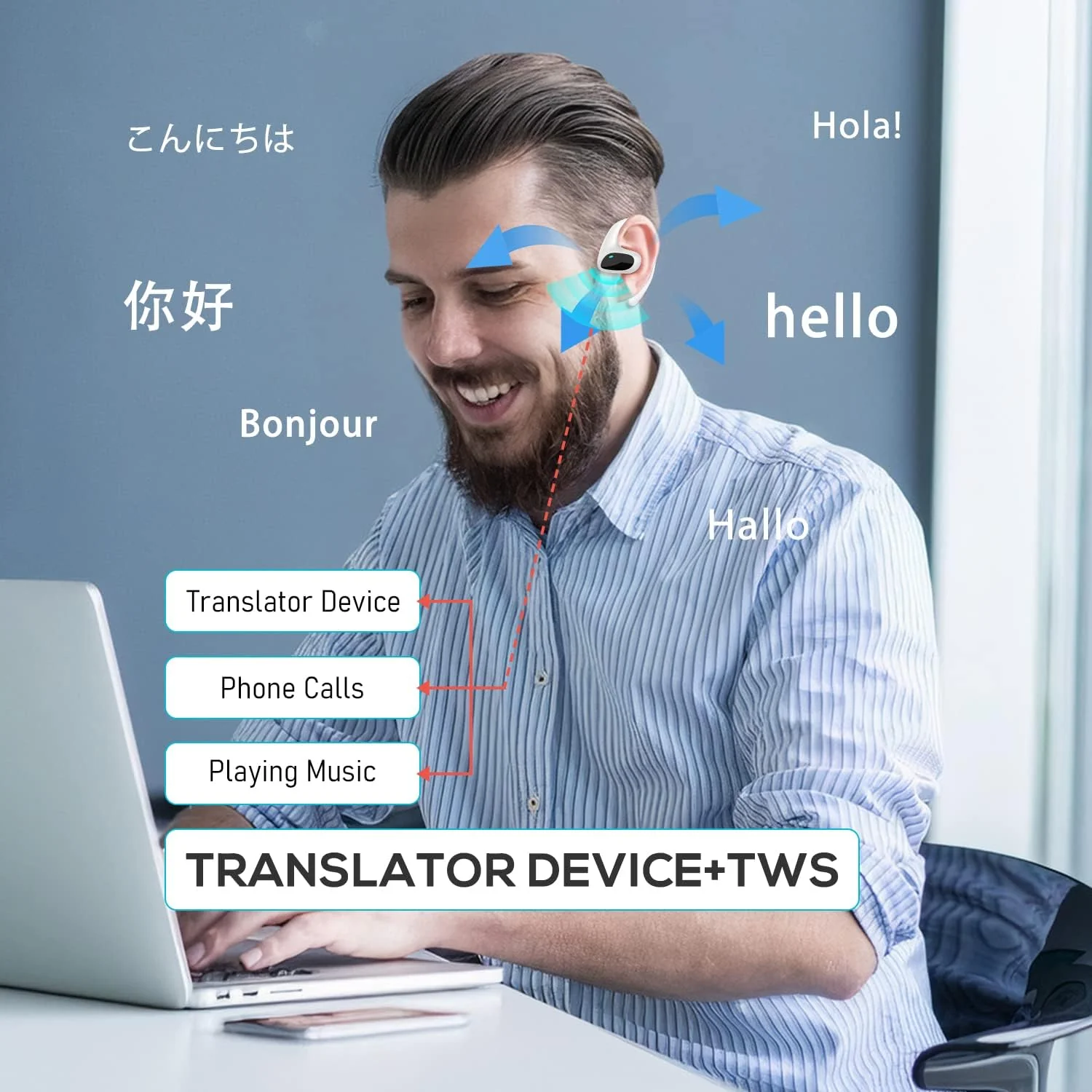 Language Translator Earbuds - Image 2