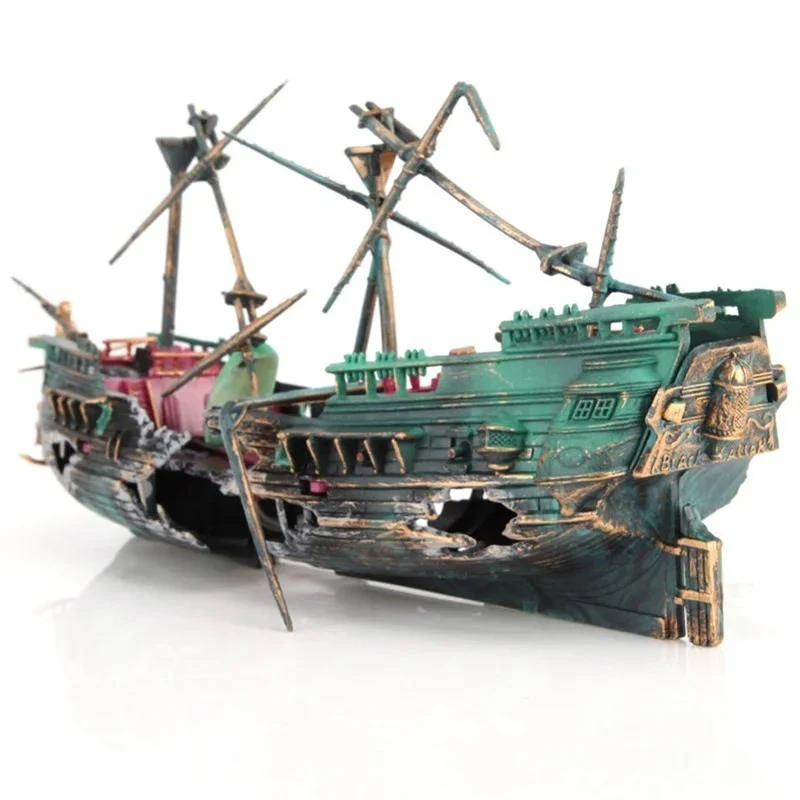 Large Aquarium Decorations - Boat - Image 4
