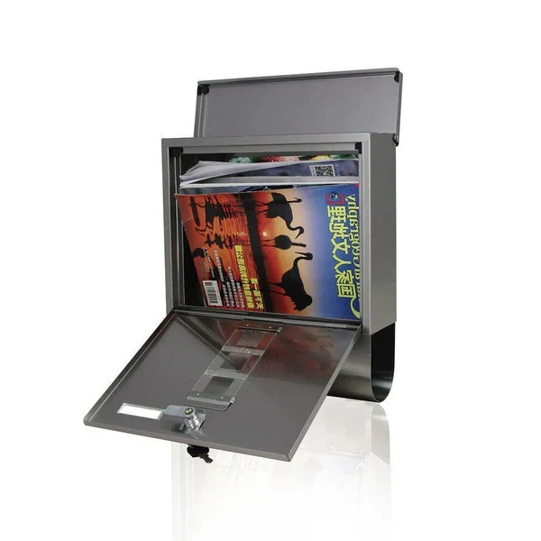 Large Heavy Duty Wall Mounted Vertical Home Metal Lockable Mailbox - Image 4
