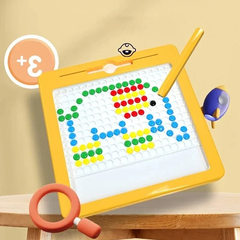 Large Magnetic Drawing Pad for Kids Montessori Magnetic Dots Board - Image 5