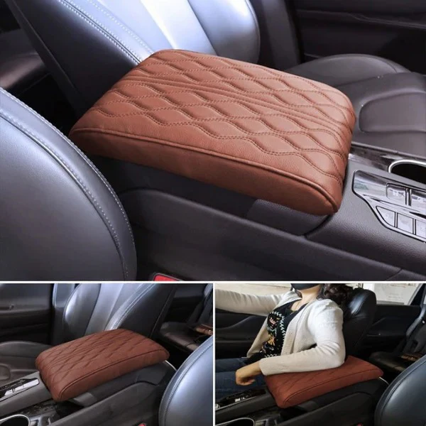 Leather Car Armrest Box Pad (Universal style) - Image 3